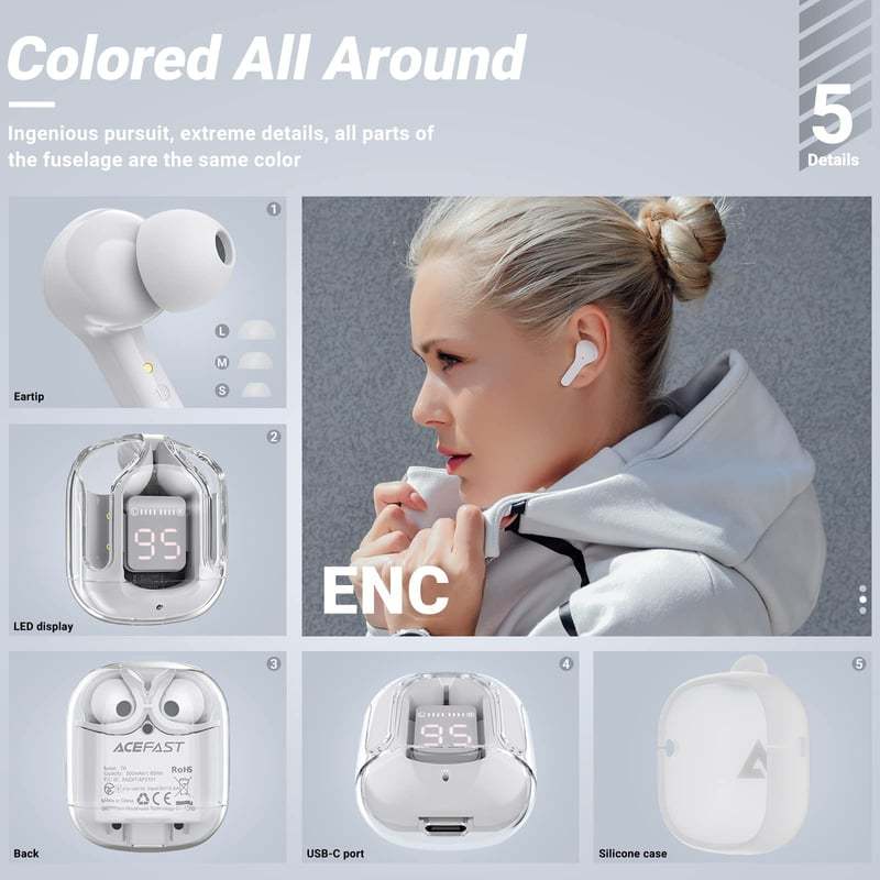 LED Digital Display Bluetooth Wireless Headphones