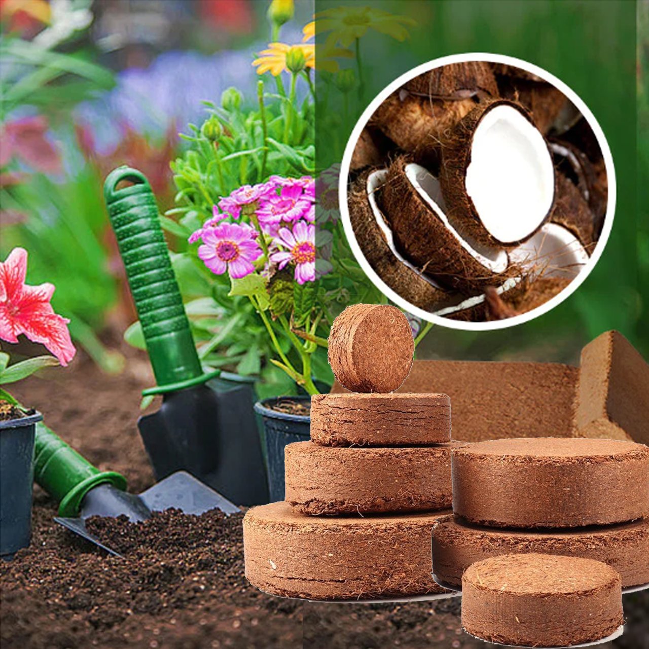 Last Day Sale 60% OFF✨ -Premium Organic Coconut Coir Bricks for Plants