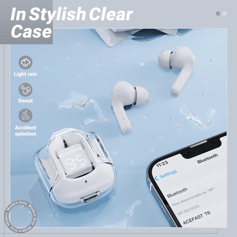 LED Digital Display Bluetooth Wireless Headphones