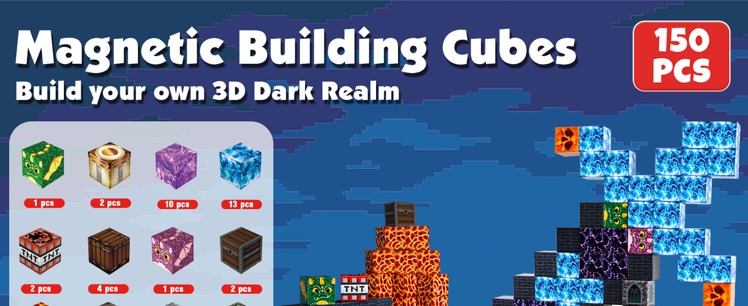 Magnetic Blocks for Toddlers Toys Build Magnet Dark Castle Magnet World Set
