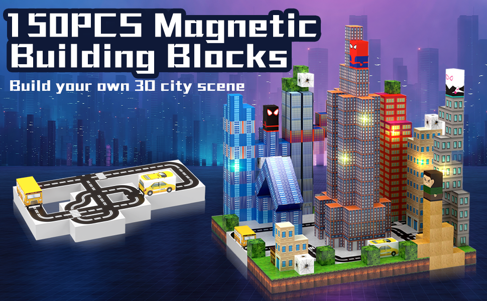 150pcs magnetic blocks