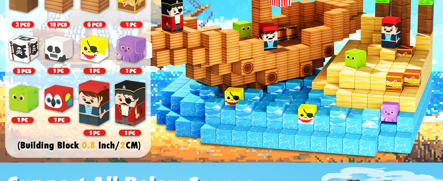 Magnetic building blocks