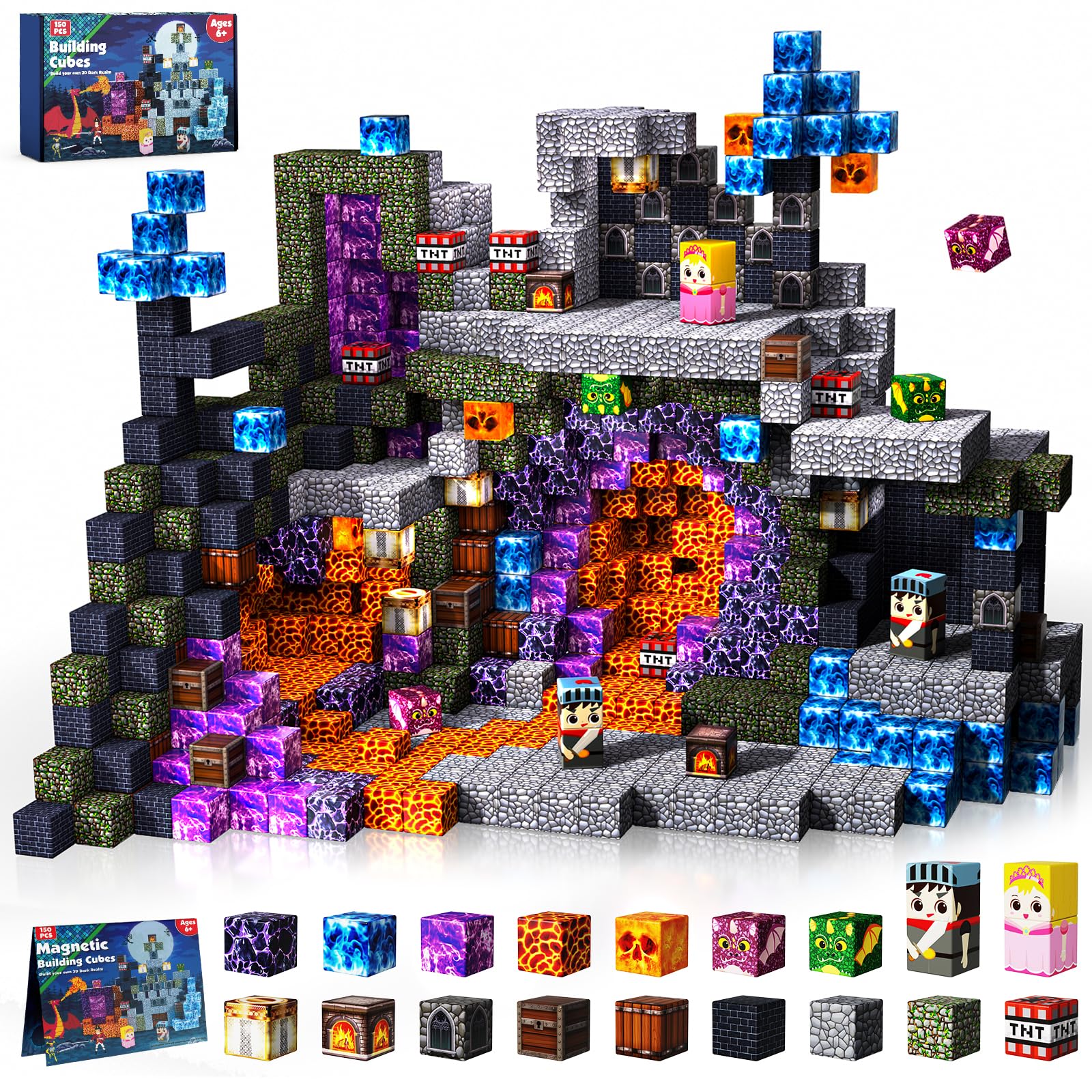 150-piece interstellar exploration magnetic block gift set, supporting OEM