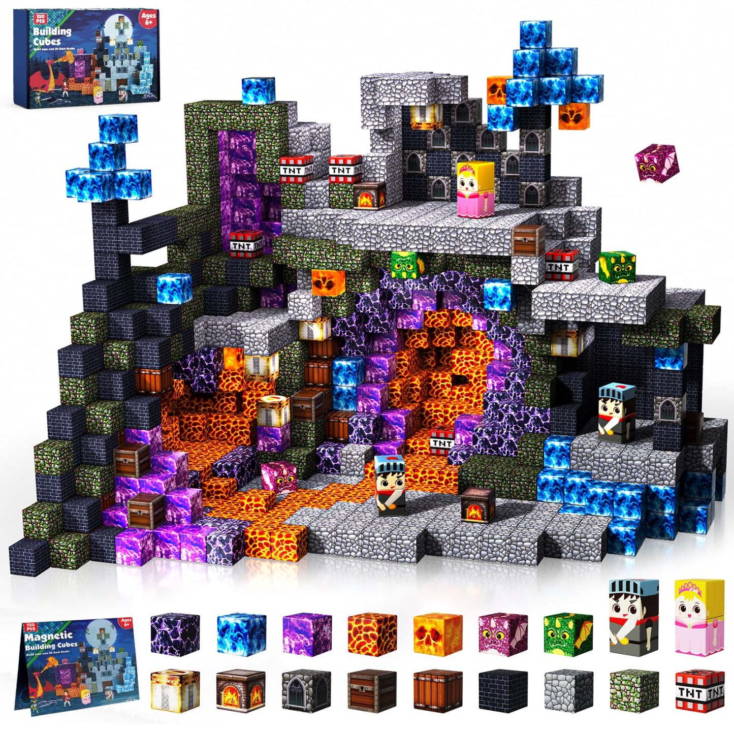 150-piece interstellar exploration magnetic block gift set, supporting OEM