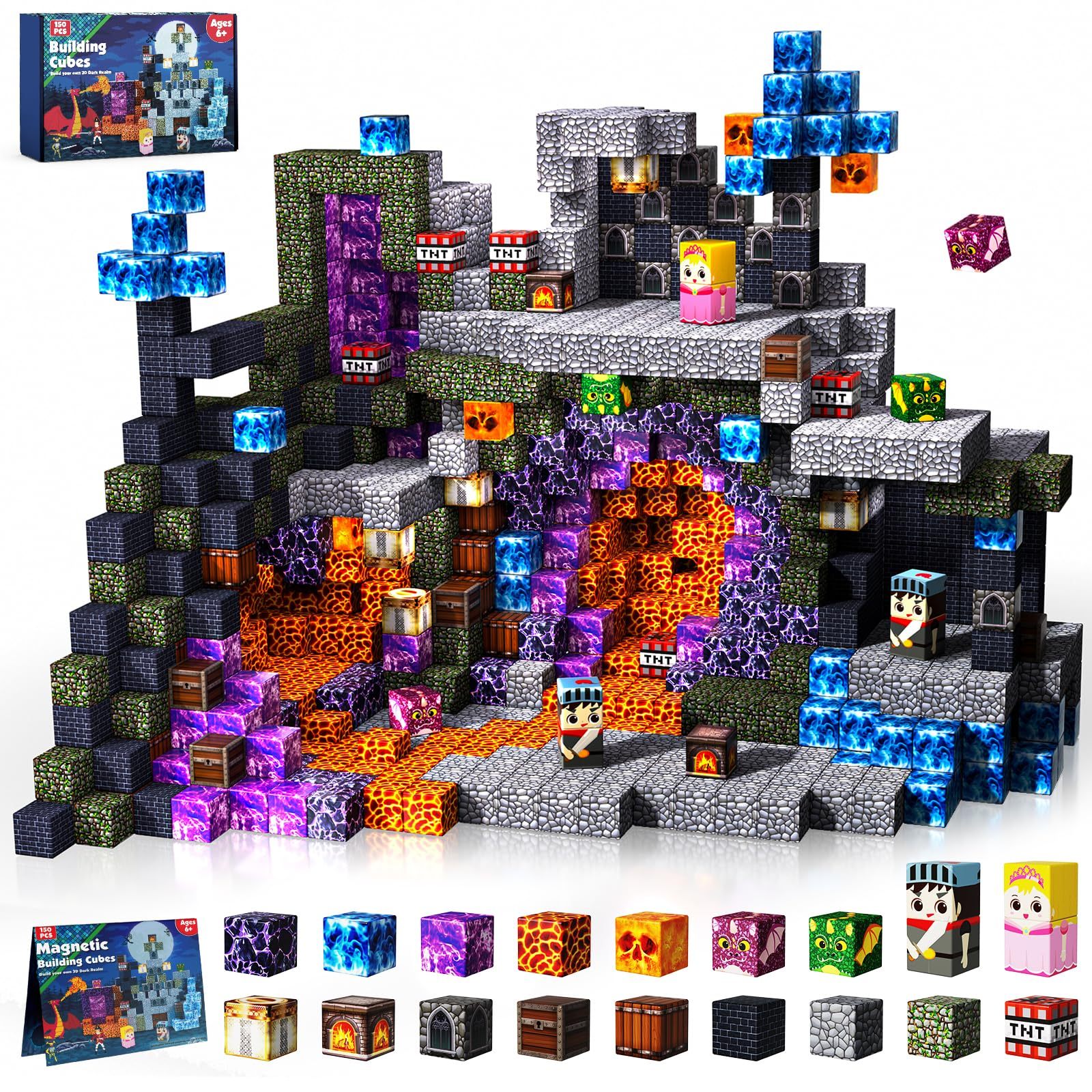 150-piece interstellar exploration magnetic block gift set, supporting OEM