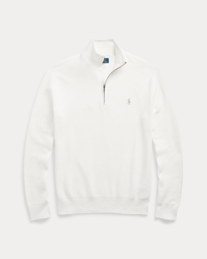 Pull demi zippé en coton