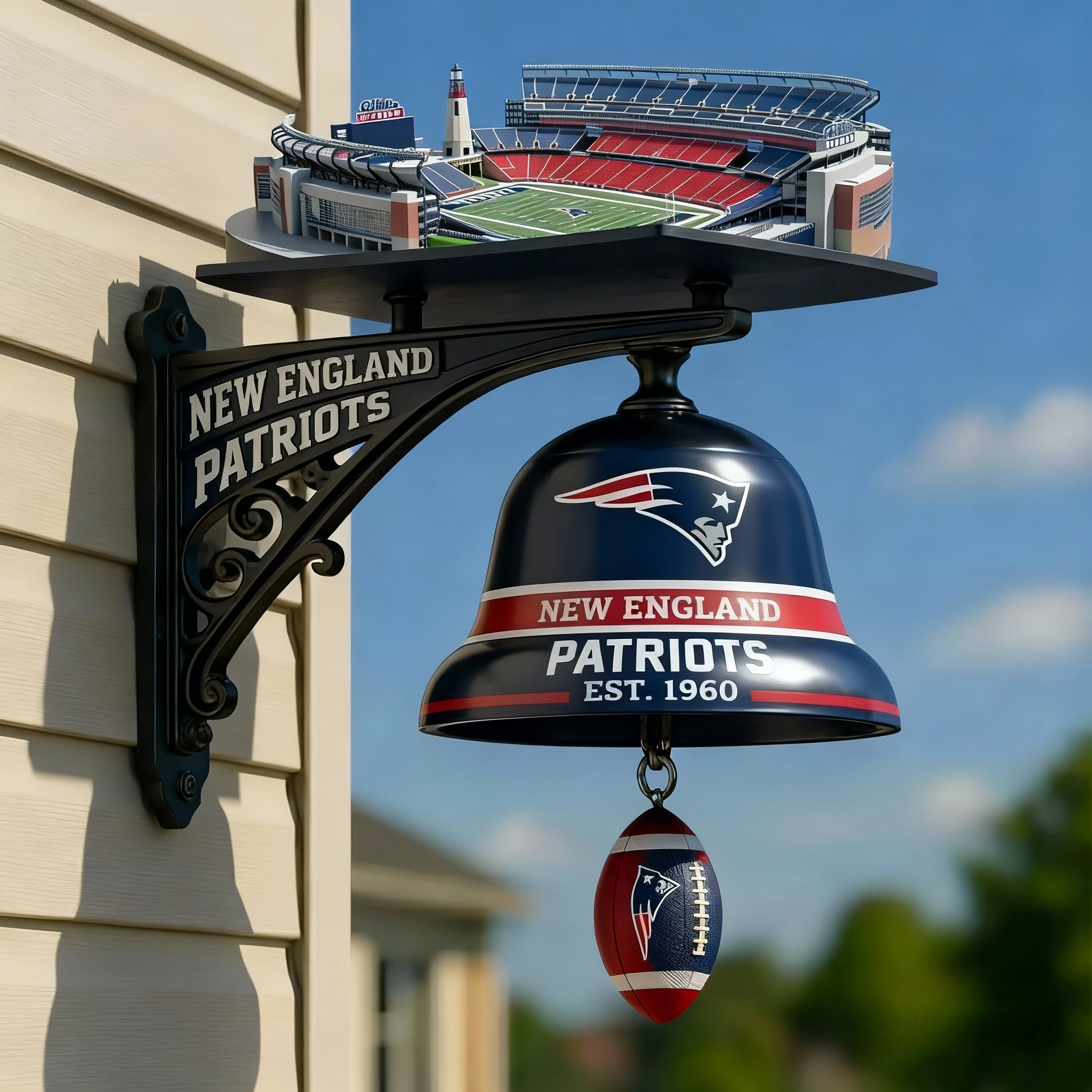 Football Team Home Stadium-Themed Retro Wall-Mounted Doorbell