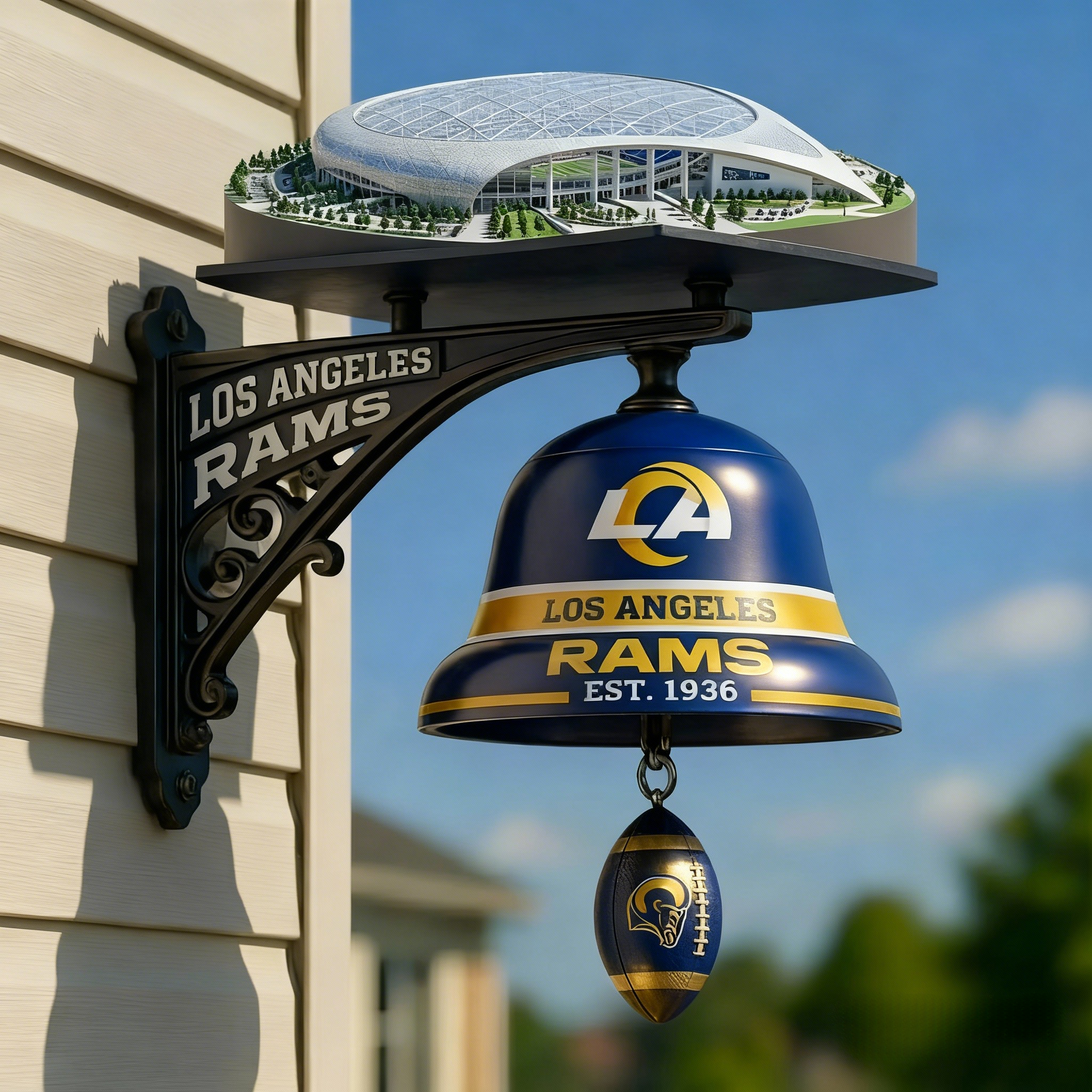 Football Team Home Stadium-Themed Retro Wall-Mounted Doorbell