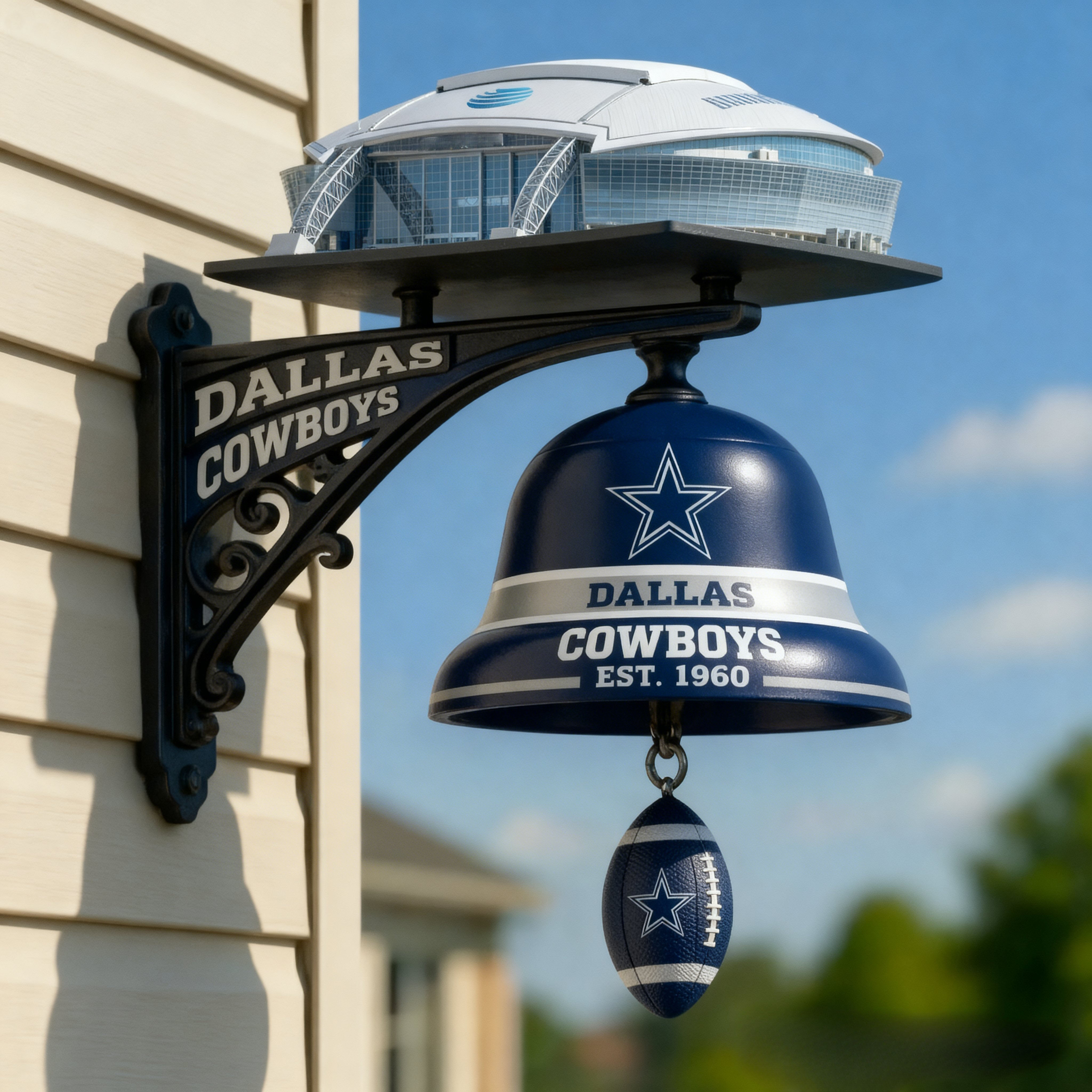 Football Team Home Stadium-Themed Retro Wall-Mounted Doorbell