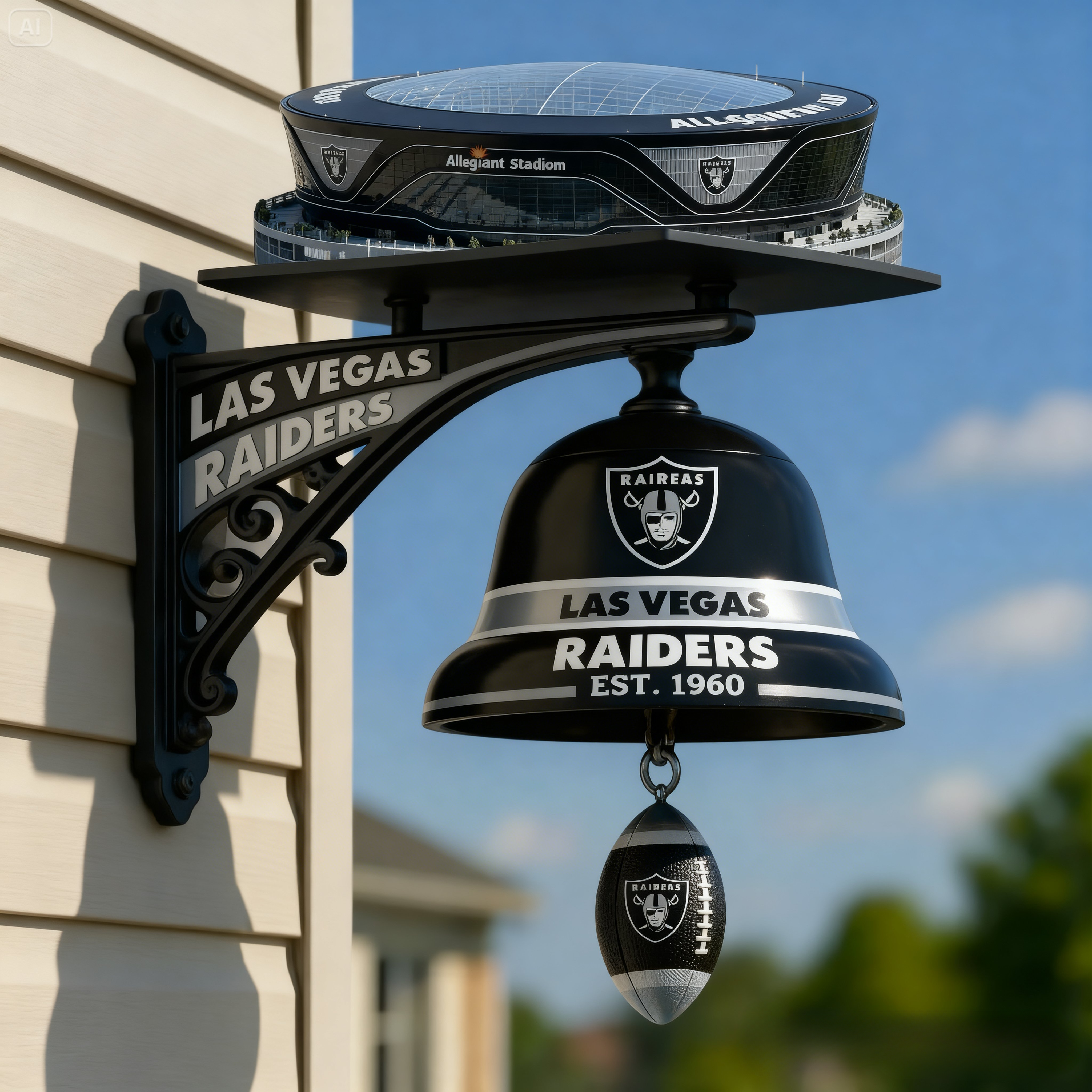 Football Team Home Stadium-Themed Retro Wall-Mounted Doorbell