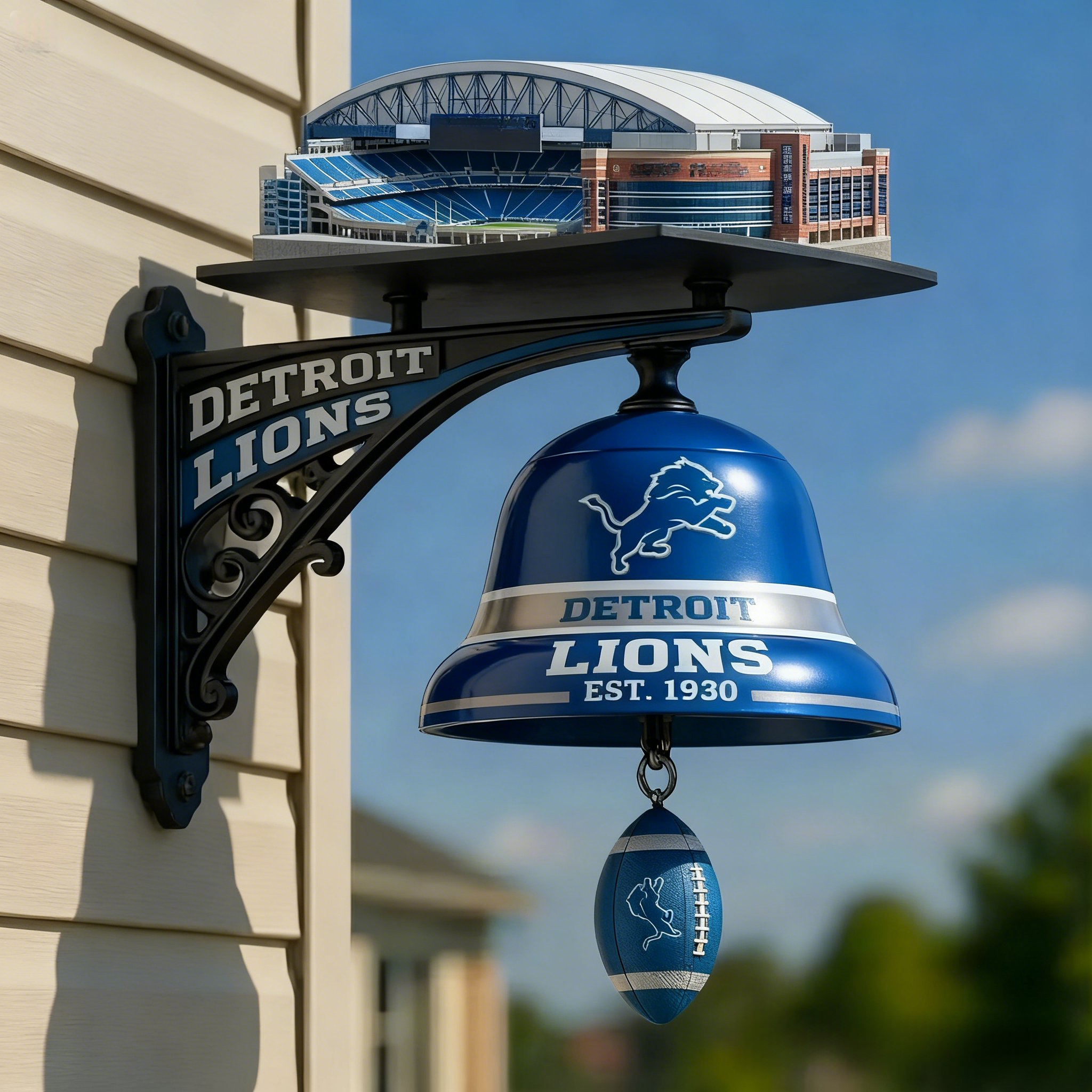 Football Team Home Stadium-Themed Retro Wall-Mounted Doorbell