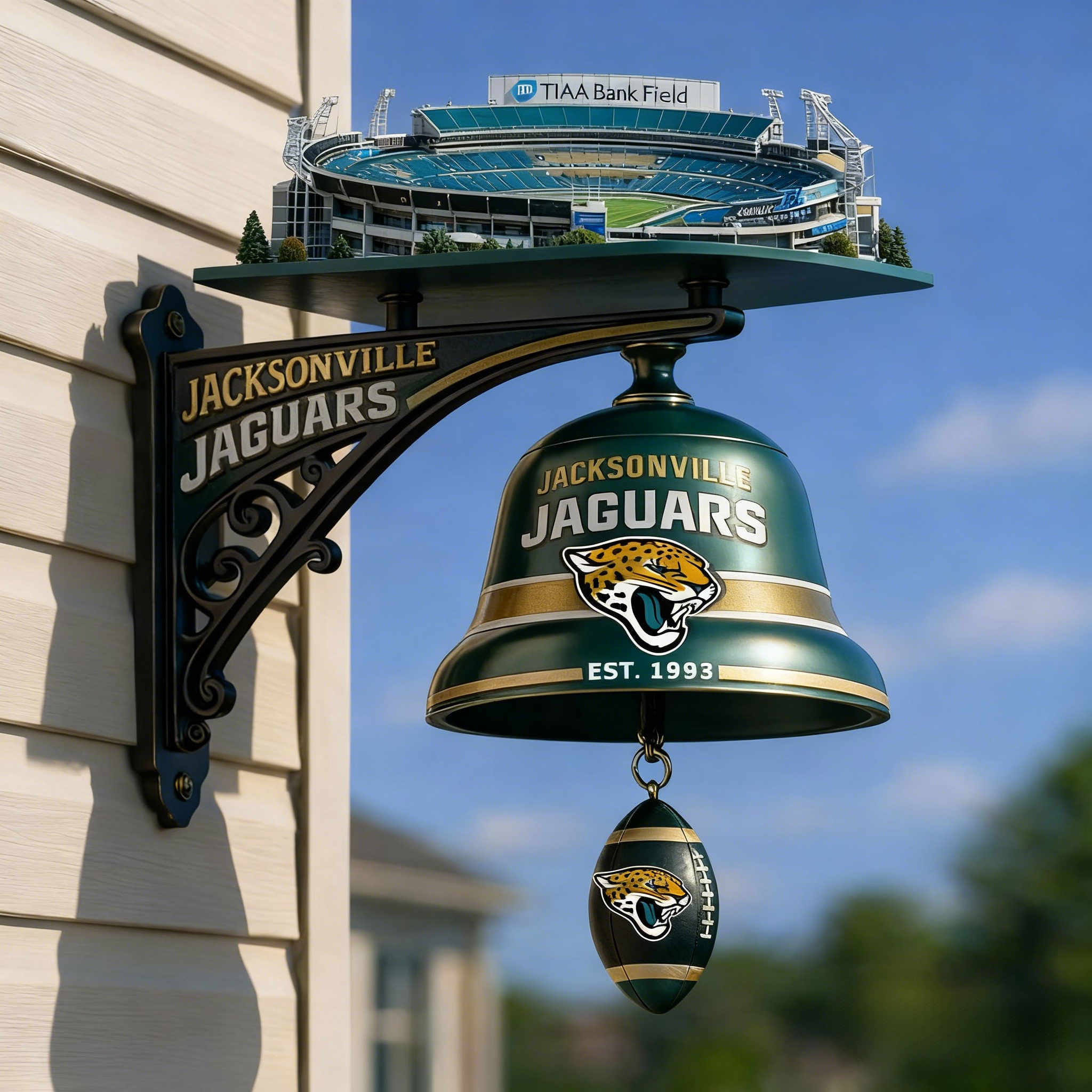 Football Team Home Stadium-Themed Retro Wall-Mounted Doorbell