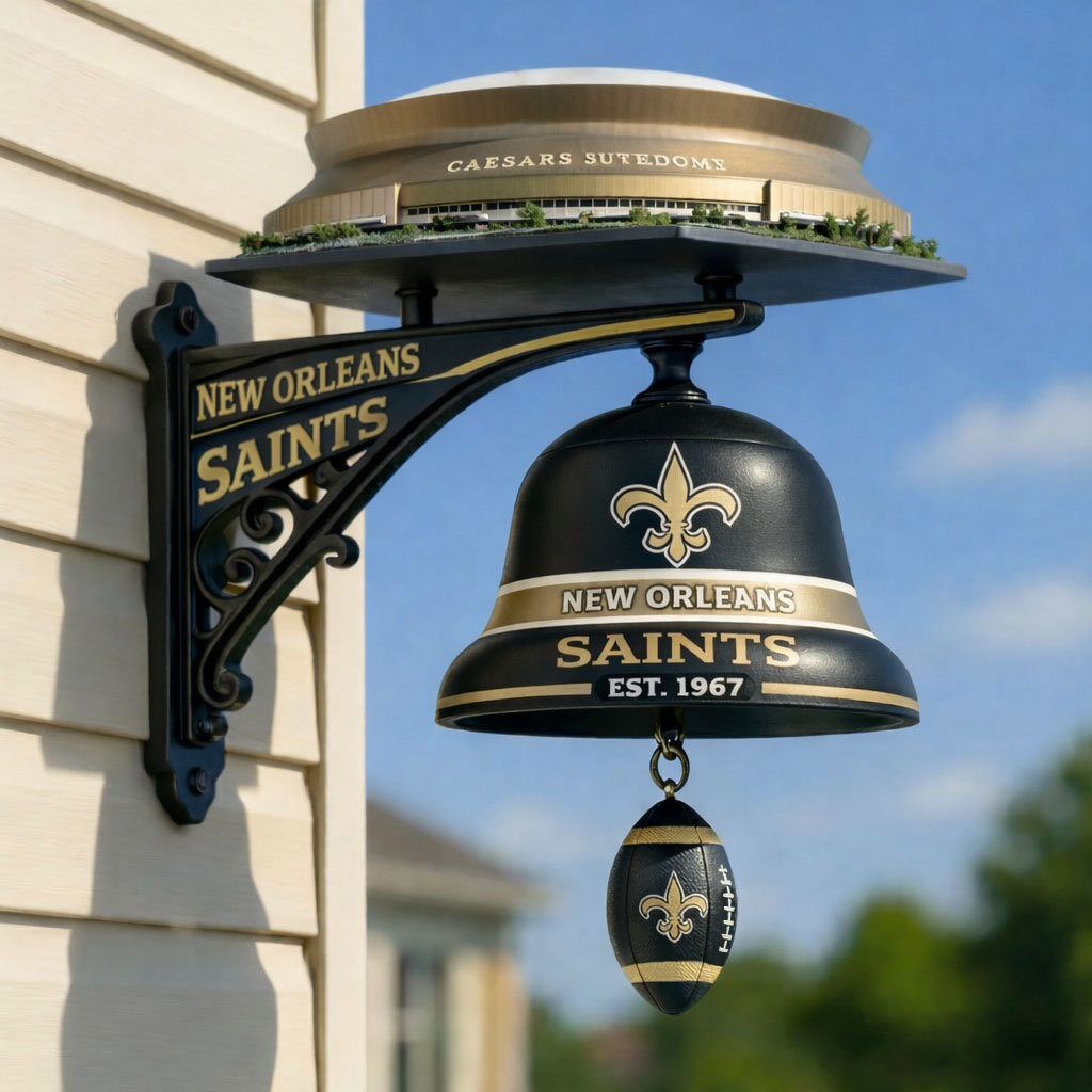 Football Team Home Stadium-Themed Retro Wall-Mounted Doorbell
