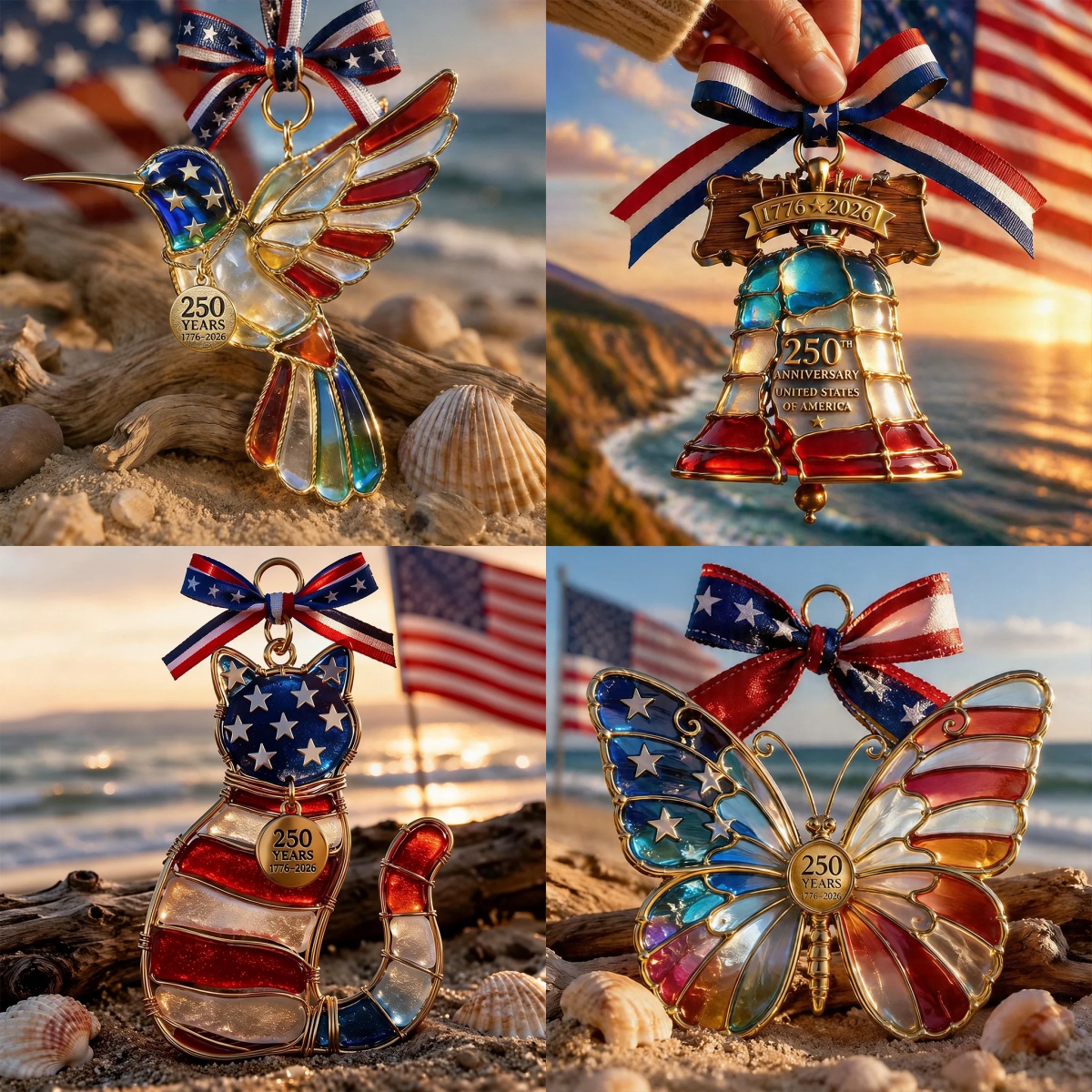 250th Anniversary Stained Glass Ornament Collection