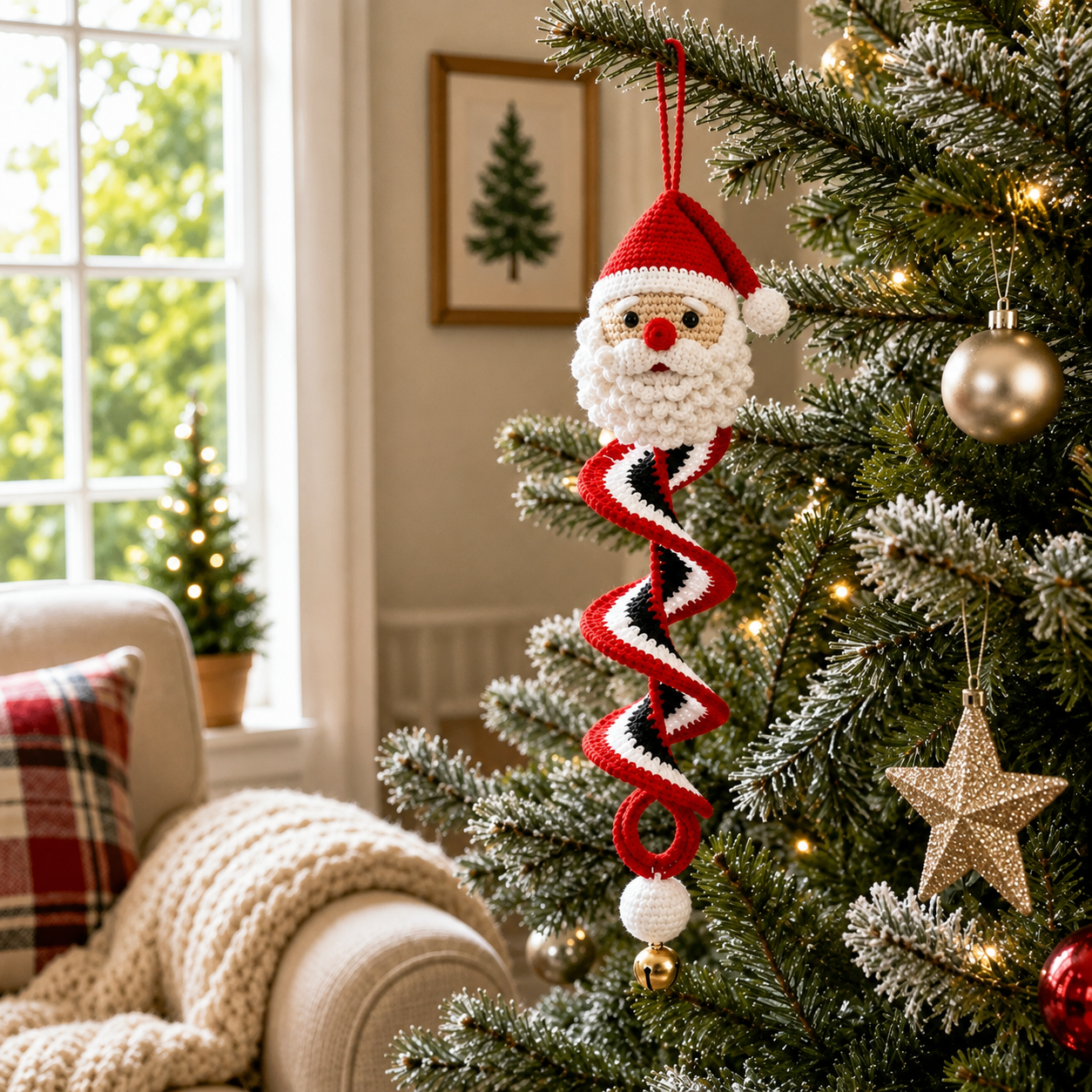 🔥Last Day 50% OFF - 🎅🌲Crochet Snowman Spiral Oranment DIY Kit
