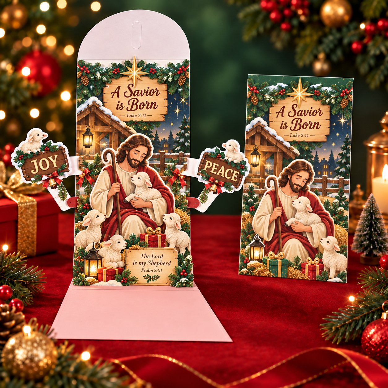 ⏰ LAST DAY 50% OFF - 🎄 Handmade 3D Christmas Money Card – Pop-Up Holiday Card with Cash Envelope & Message Space 💌✍💵