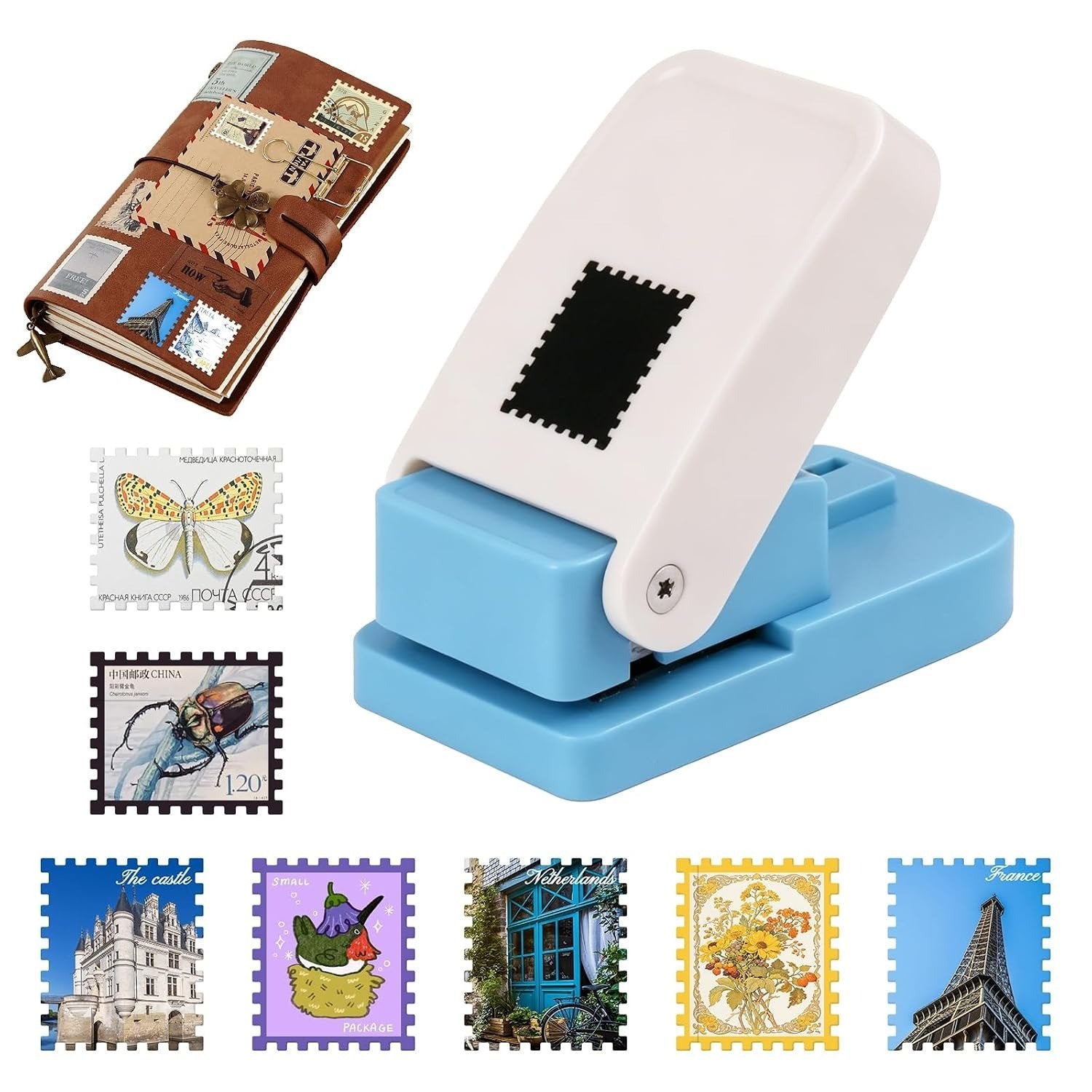 ✂️ Mini Postage Stamp Paper Punch – DIY Scrapbook & Photo Craft Cutter
