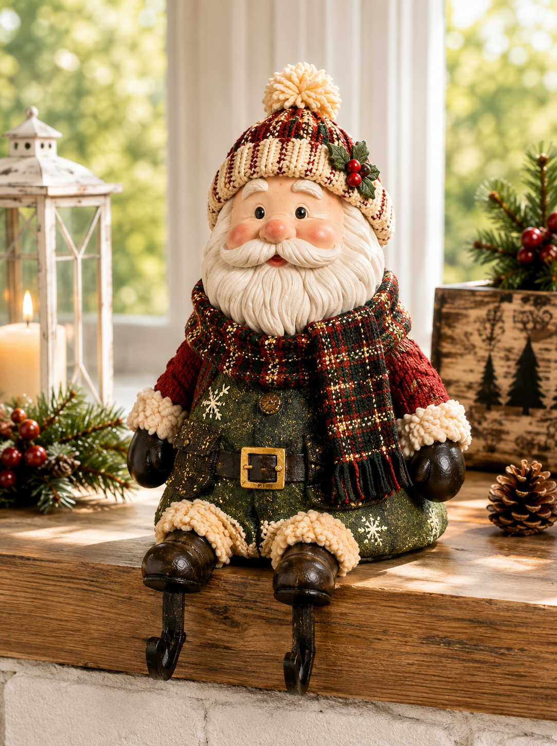 🔥 Last Day 50% OFF - 🎄 Christmas Shelf Sitter Stocking Holder (Hidden Hook) 🧦