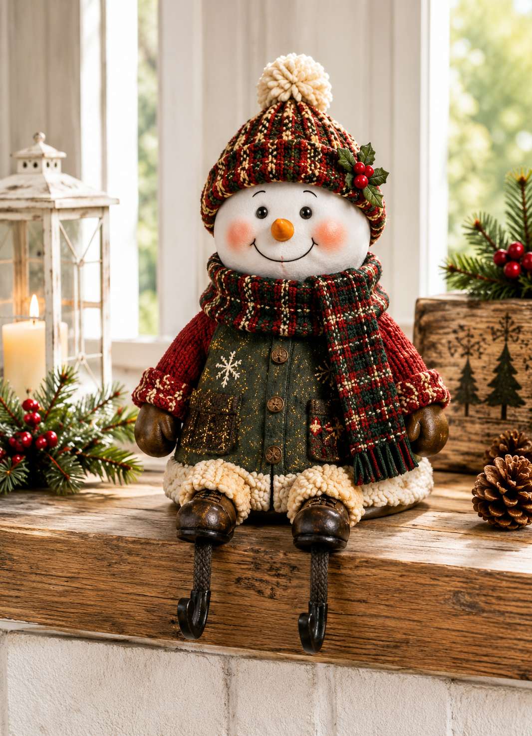 🔥 Last Day 50% OFF - 🎄 Christmas Shelf Sitter Stocking Holder (Hidden Hook) 🧦