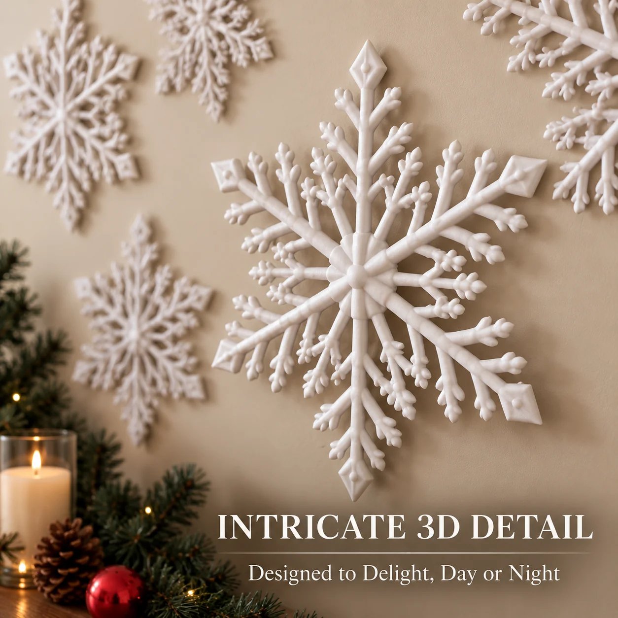❄️ Magical LED Snowflake Wall Lights – Transform Your Home for Christmas