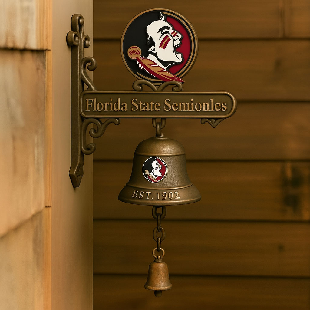 🏈 College Football Retro Wall-Mounted Metal Doorbell