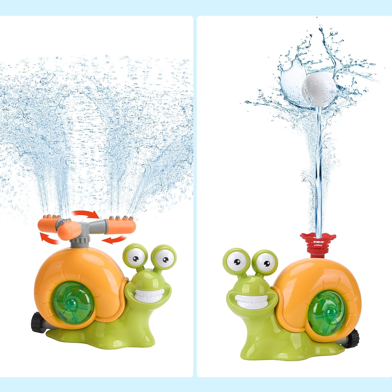 2 in 1 Water Sprinkler Baseball Toy