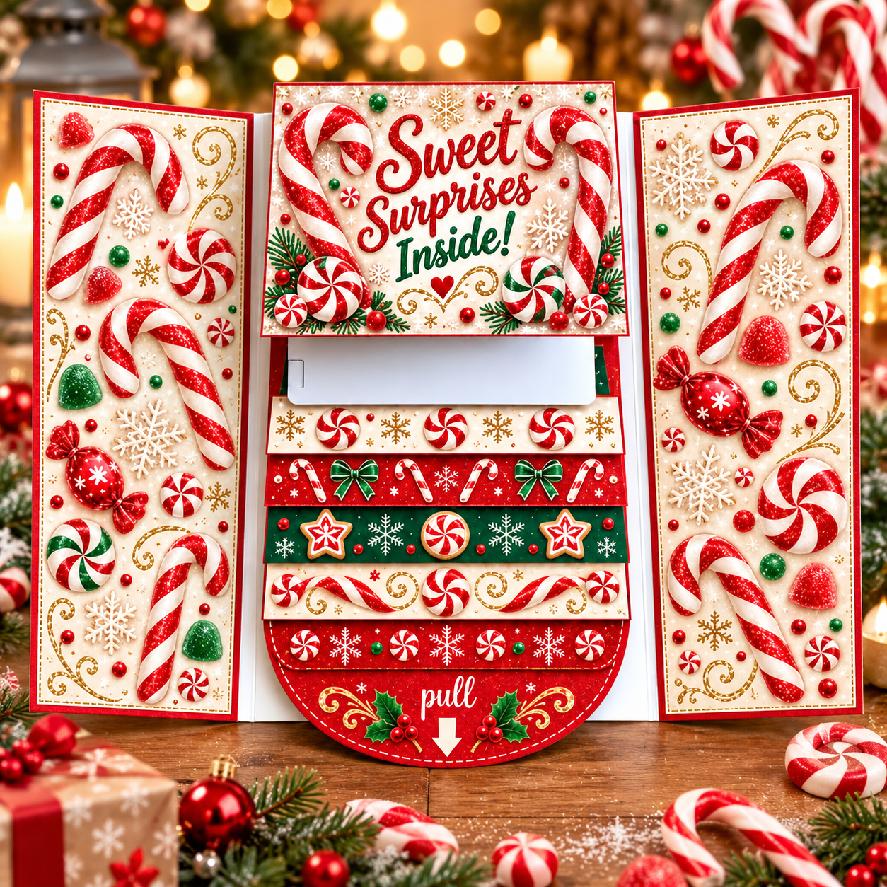 ⏰LAST DAY 50% OFF - 🎅🎁 New 2026 Waterfall Christmas Gift Card Booklet💳✨