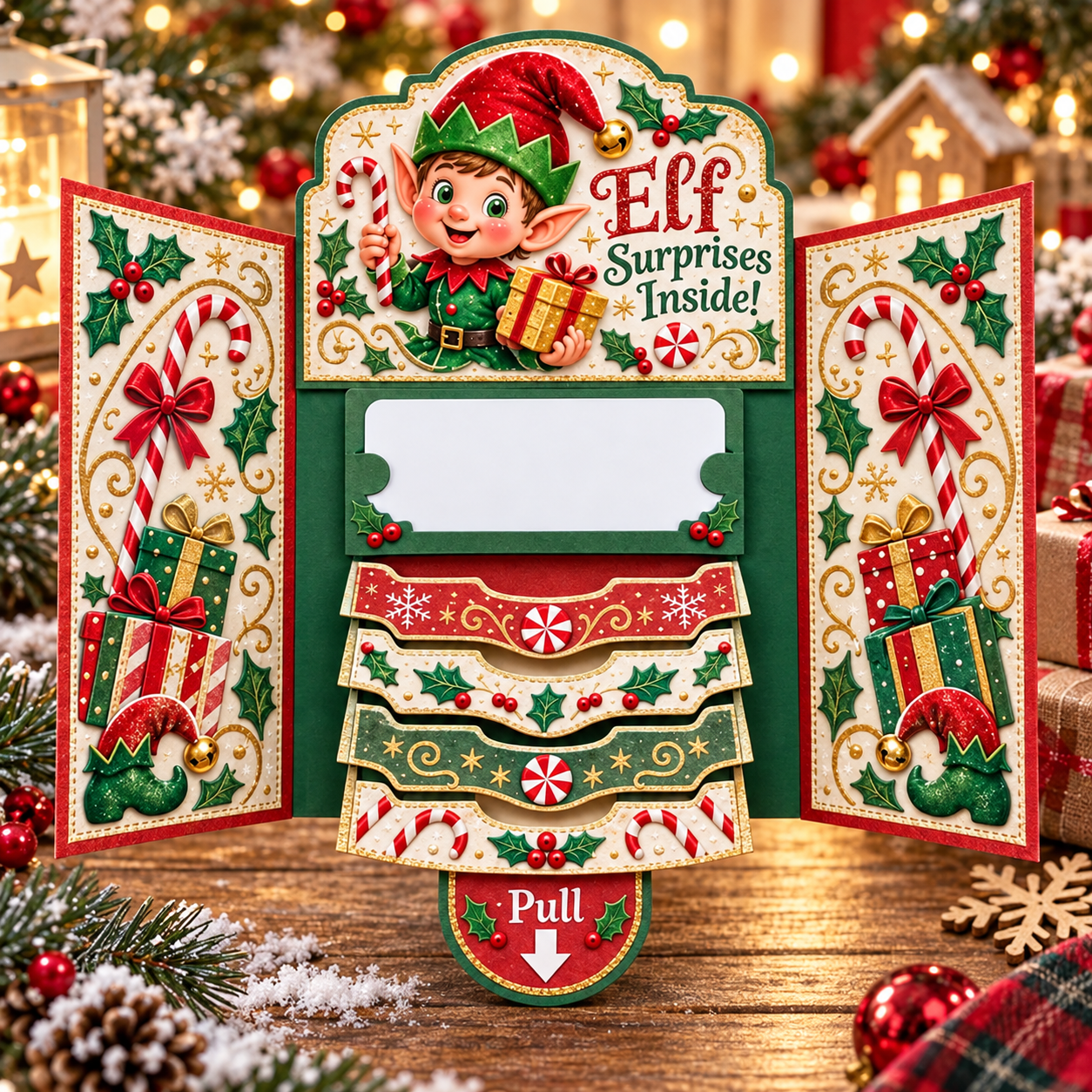⏰LAST DAY 50% OFF - 🎅🎁 New 2026 Waterfall Christmas Gift Card Booklet💳✨