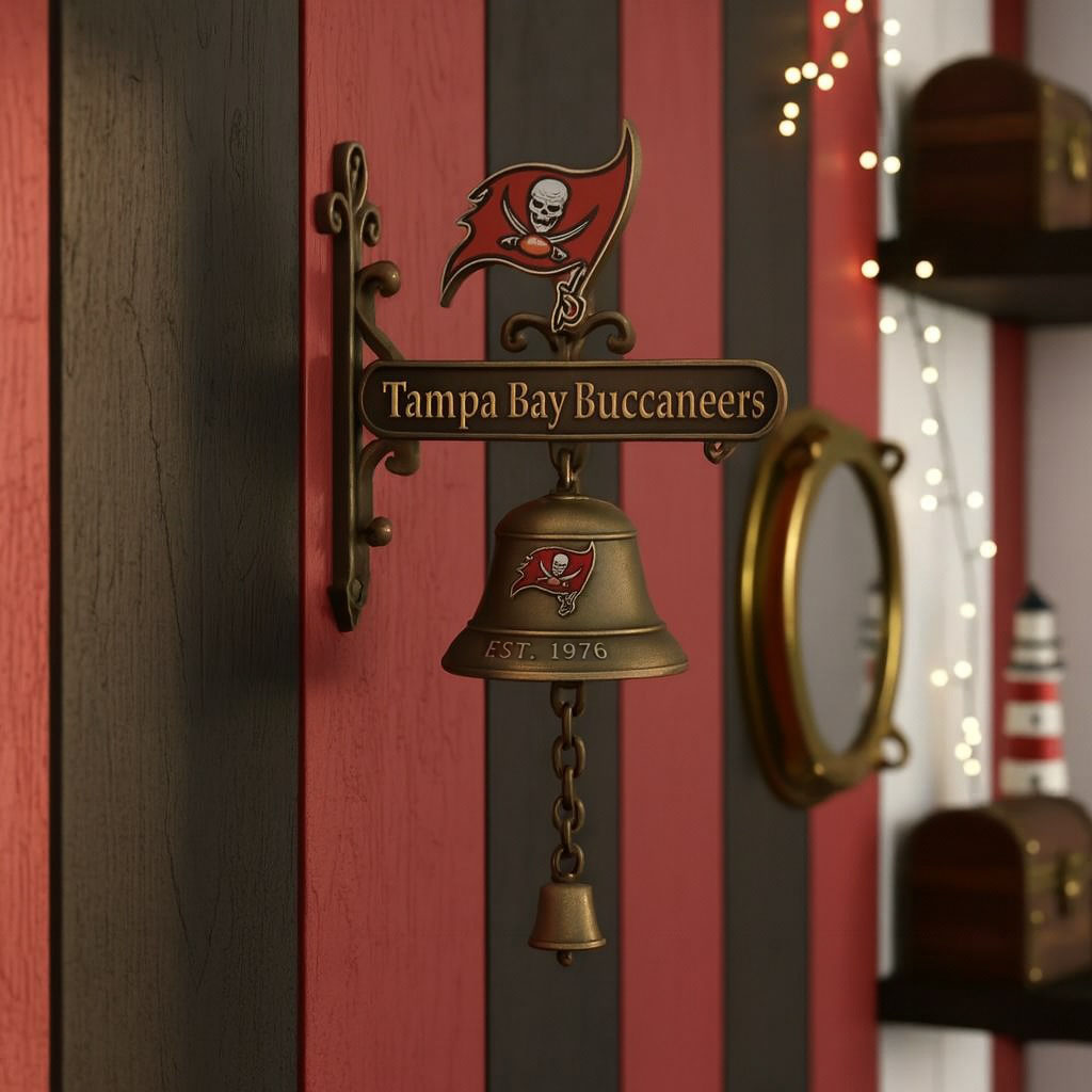 🏈 Football Team Retro Wall-Mounted Metal Doorbell