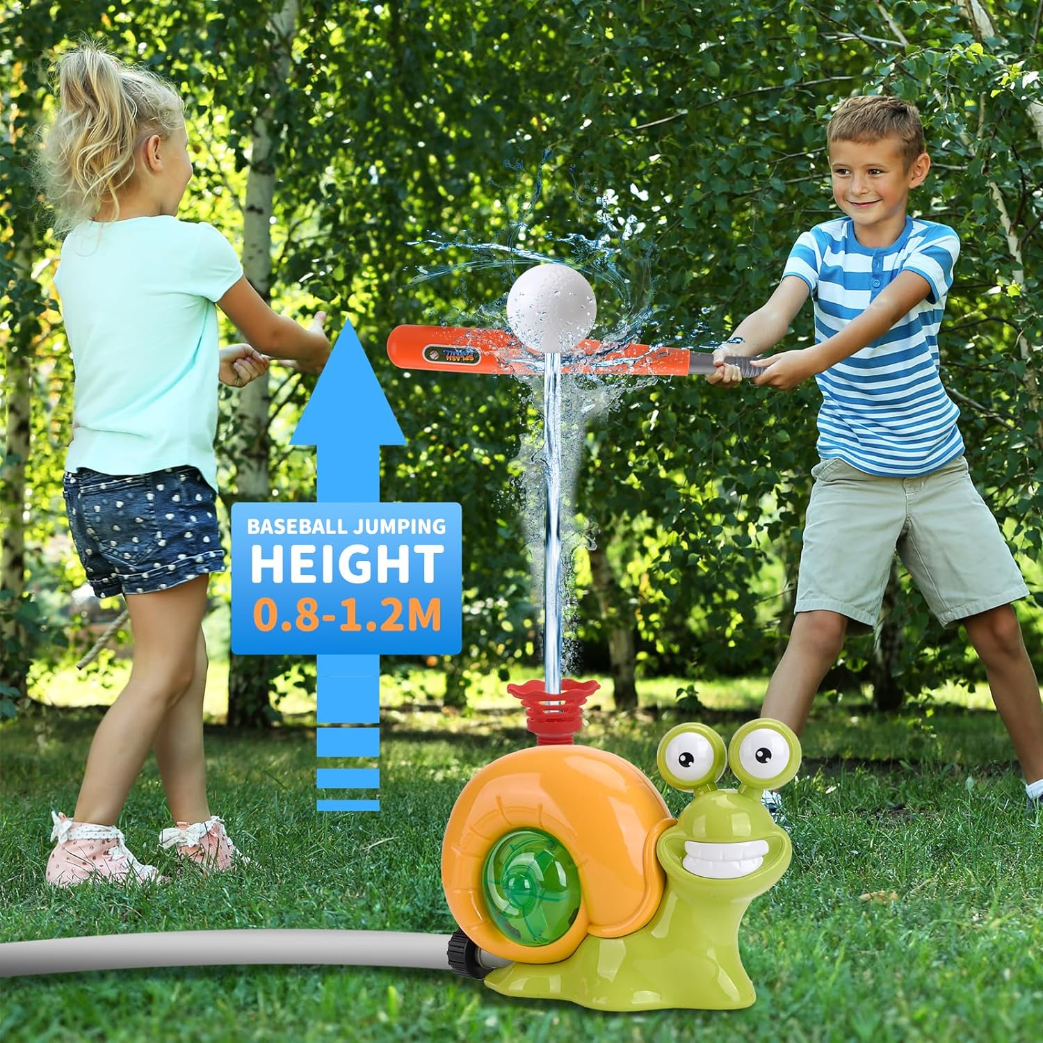 2 in 1 Water Sprinkler Baseball Toy