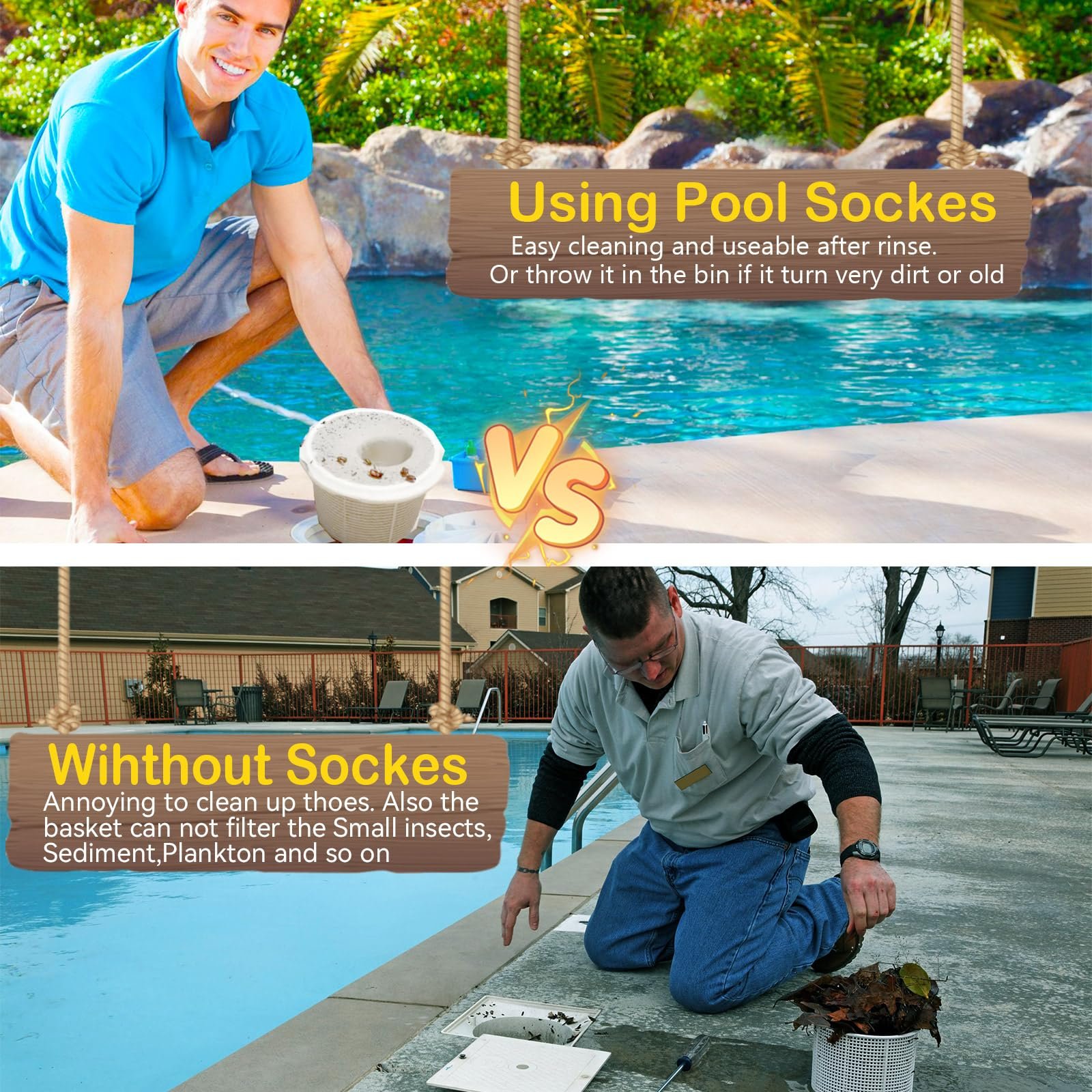 Pool Skimmer Filter Socks