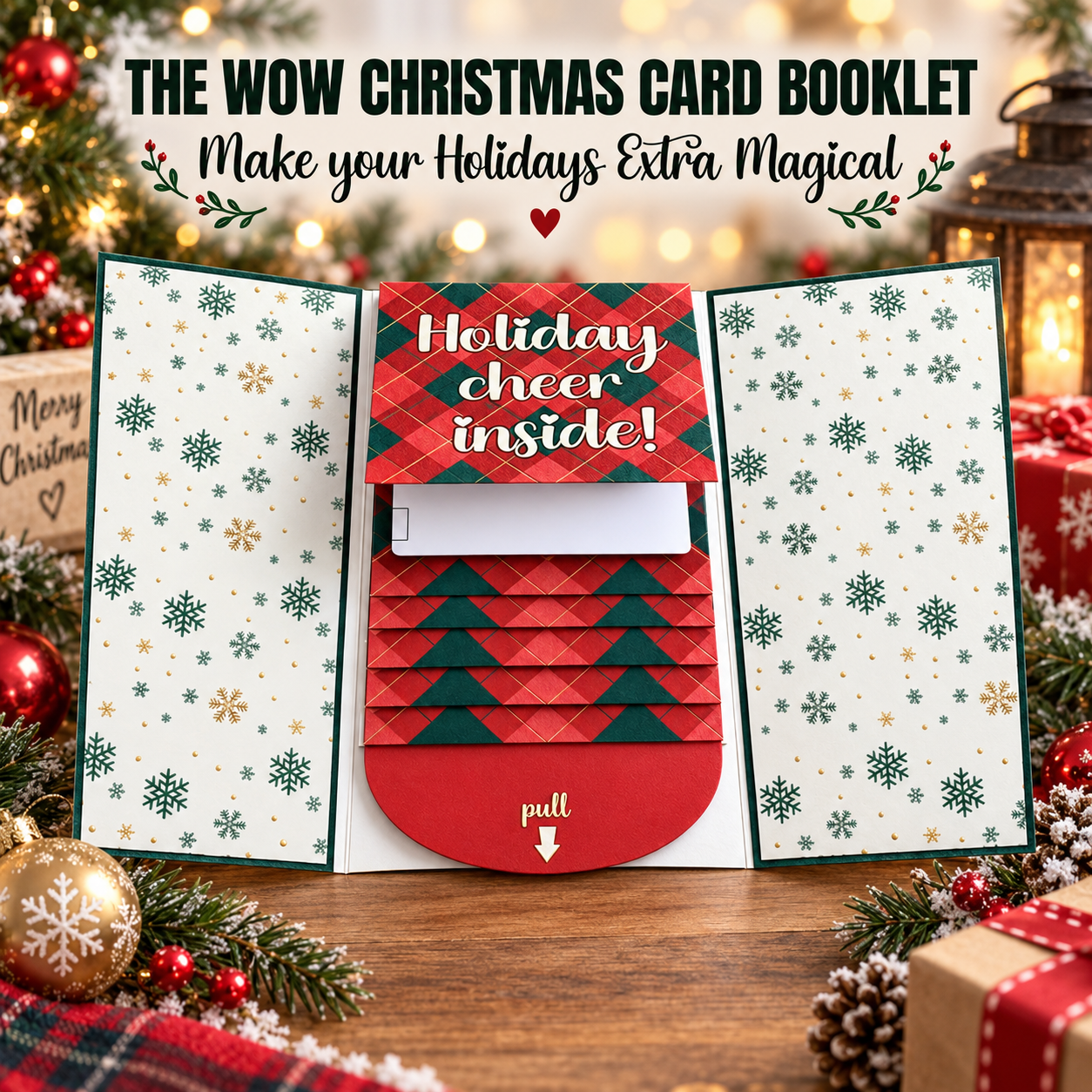 ⏰LAST DAY 50% OFF - 🎅🎁 New 2026 Waterfall Christmas Gift Card Booklet💳✨