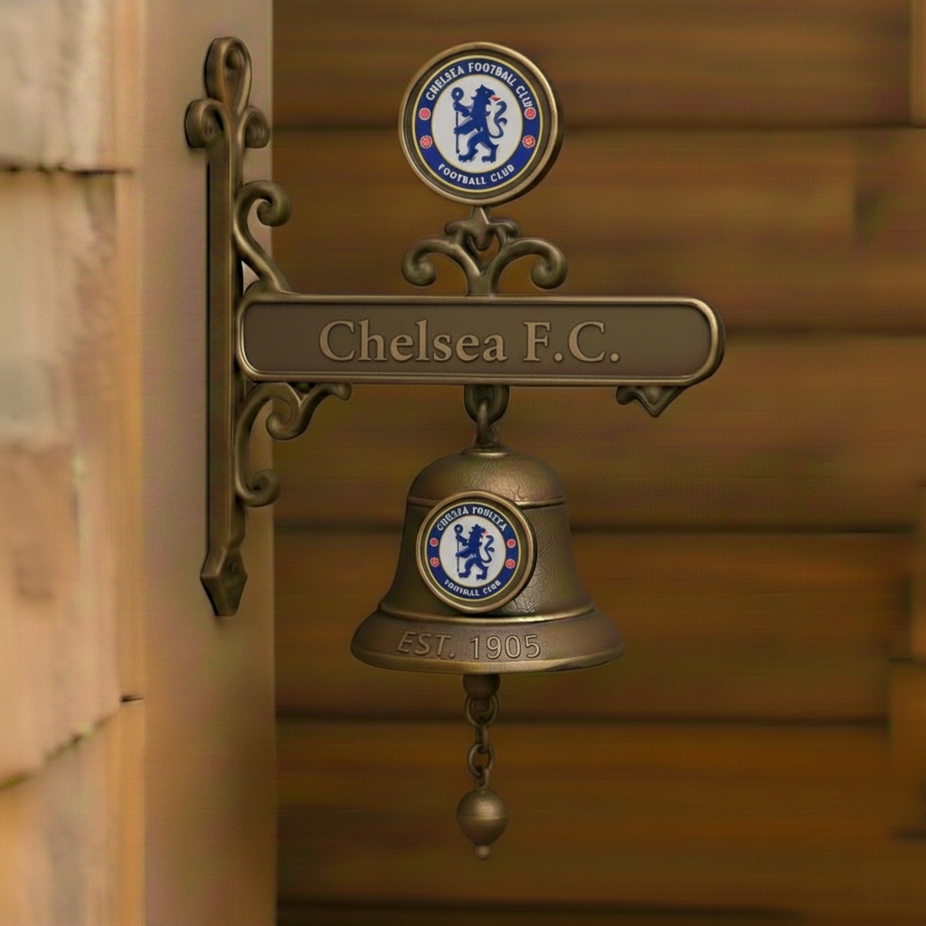 ⚽ Football | Football Club Vintage Wall-Mounted Metal Doorbell