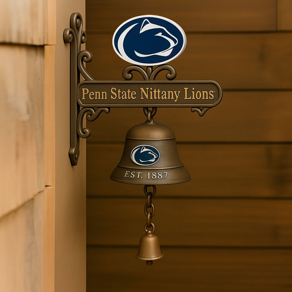 🏈 College Football Retro Wall-Mounted Metal Doorbell