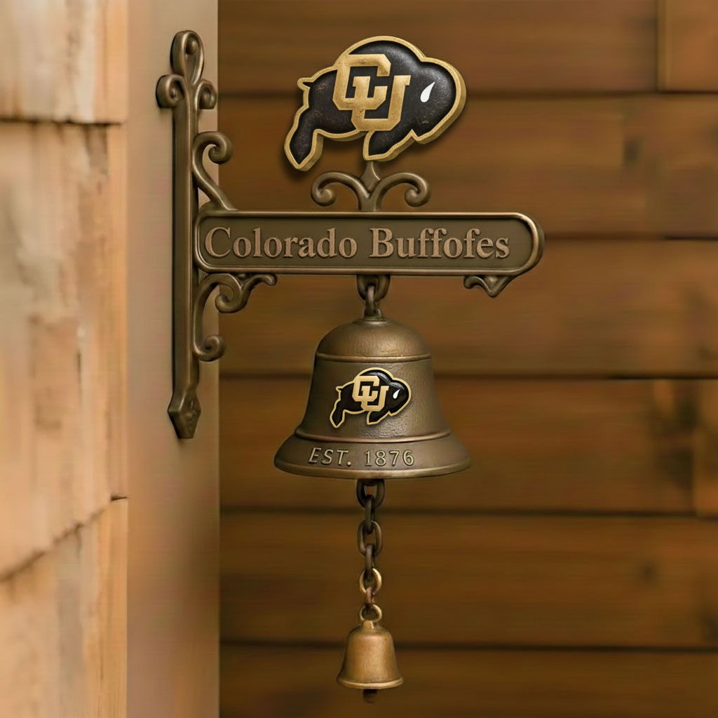 🏈 College Football Retro Wall-Mounted Metal Doorbell