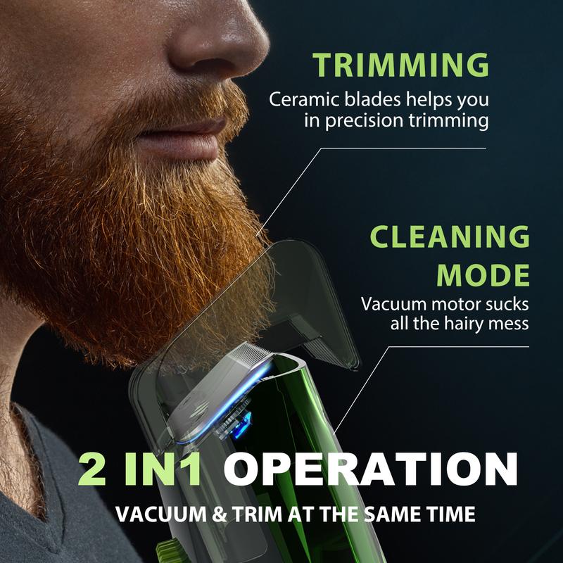 Vacuum Beard Shaver for Men