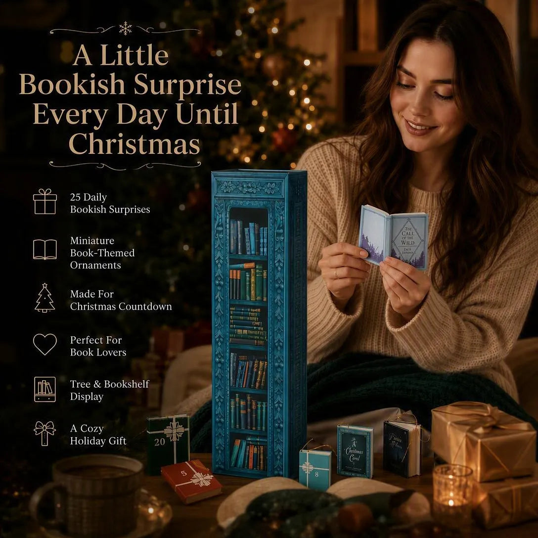 🎉2026 Christmas Gift 50% Off--✨25-Day Book Lover Christmas Ornament Advent Calendar