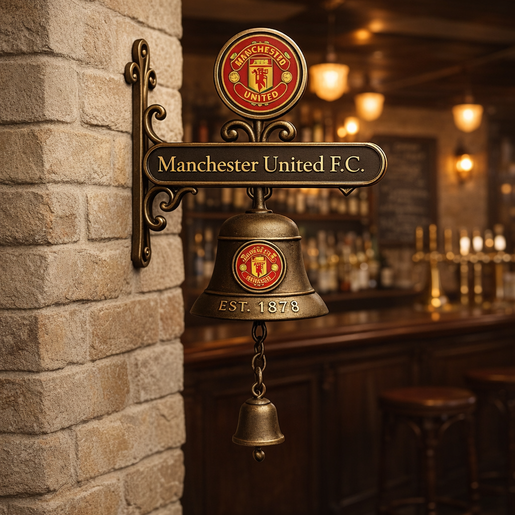 ⚽ Football | Football Club Vintage Wall-Mounted Metal Doorbell