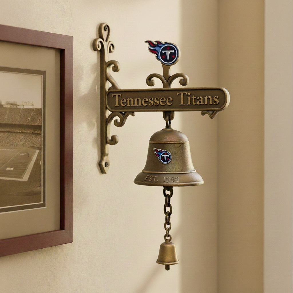 🏈 Football Team Retro Wall-Mounted Metal Doorbell