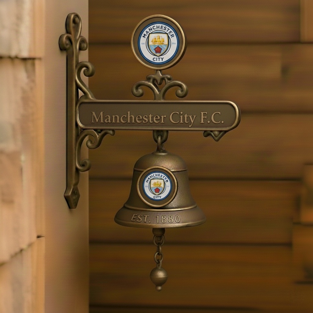 ⚽ Football | Football Club Vintage Wall-Mounted Metal Doorbell