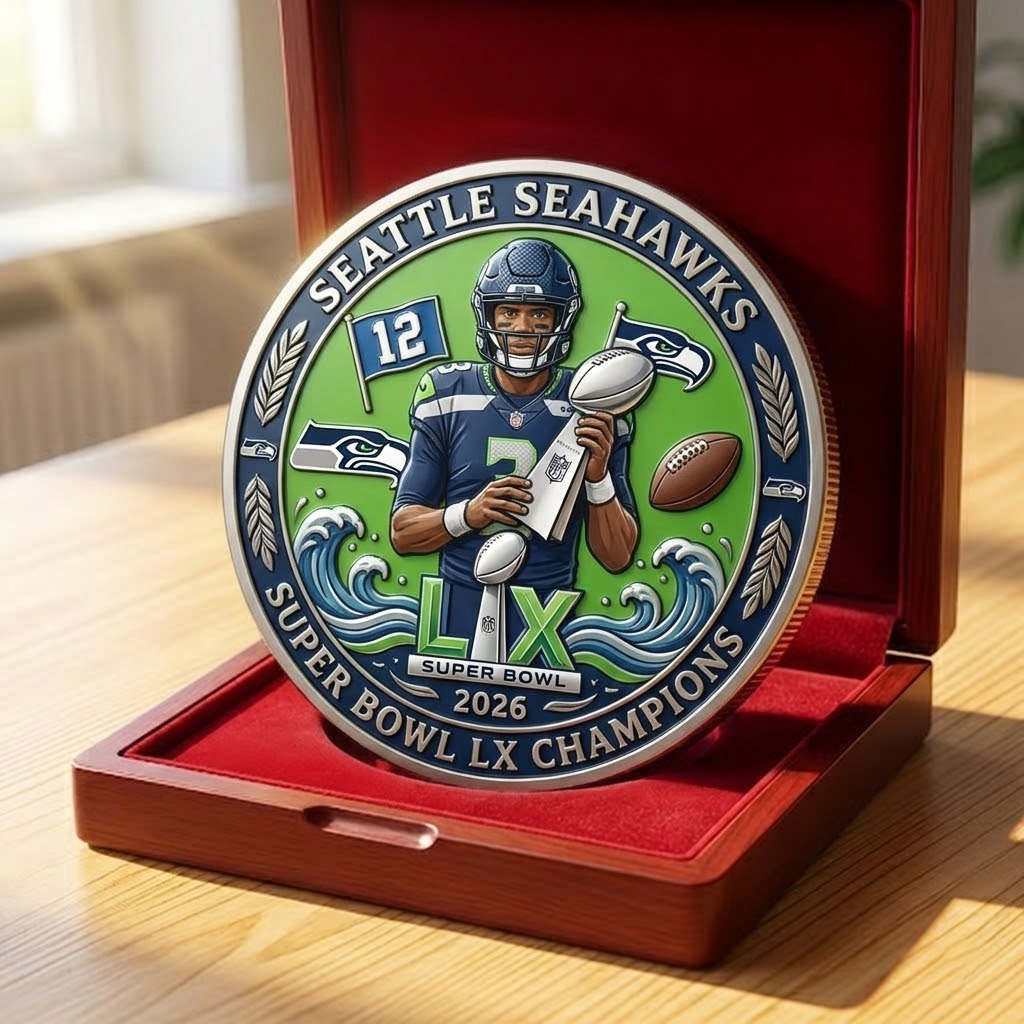 Seattle Seahawks Super Bowl LX (2026) Champions Commemorative Coin