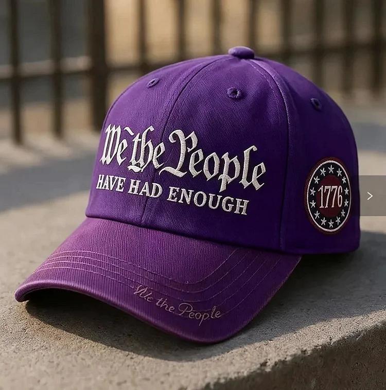 “We The People” Embroidered Statement Cap