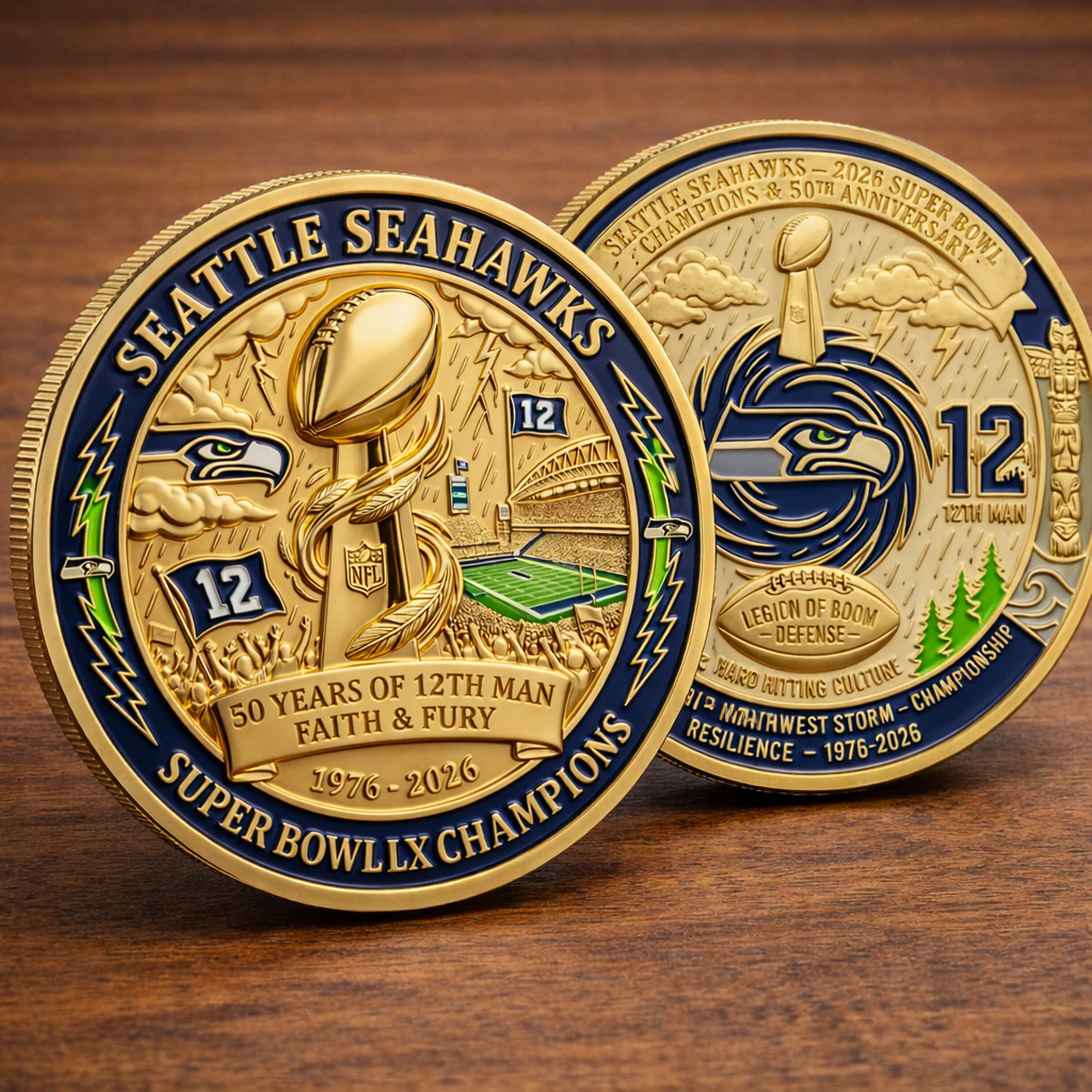 Seattle Seahawks Super Bowl LX Champions Coin
