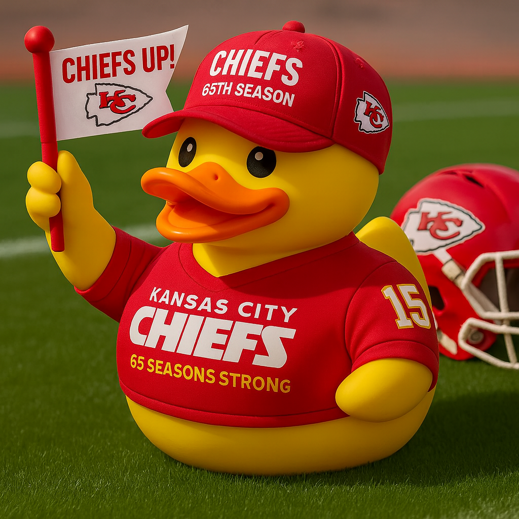🏈 Kansas City Chiefs 65th Anniversary Rubber Duck