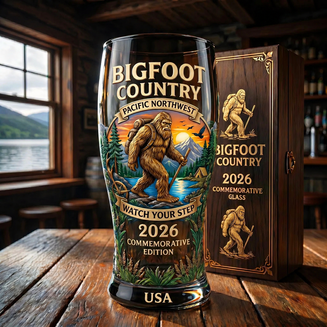 2026 BIGFOOT COUNTRY COMMERATIVE BEER GLASS