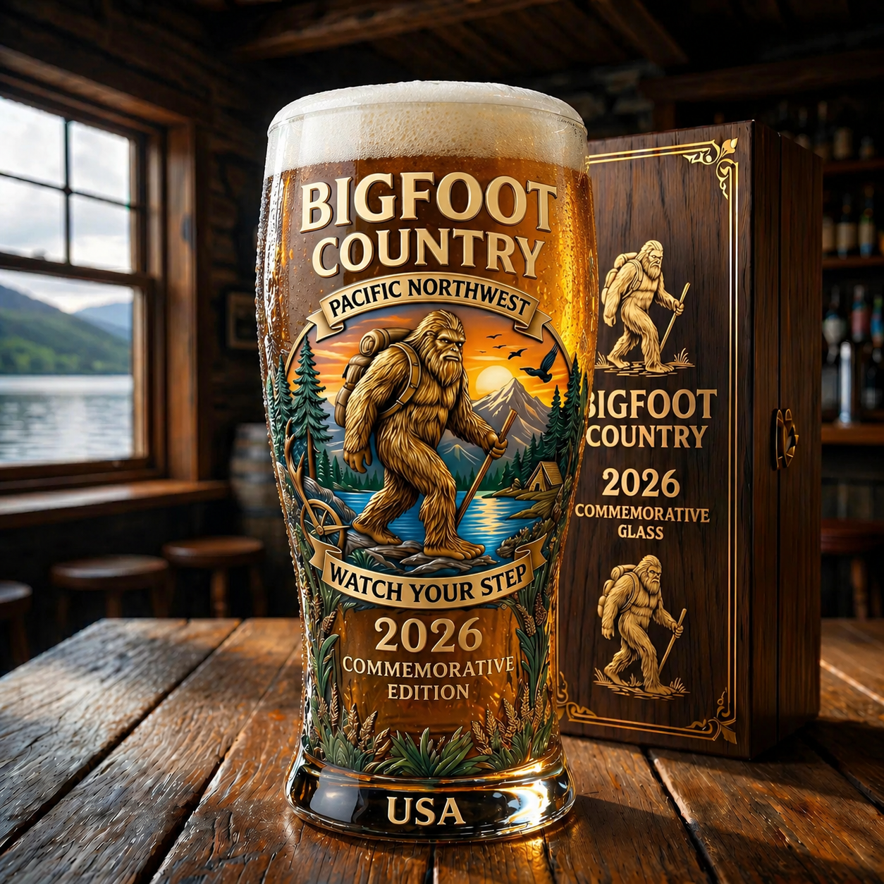 2026 BIGFOOT COUNTRY COMMERATIVE BEER GLASS