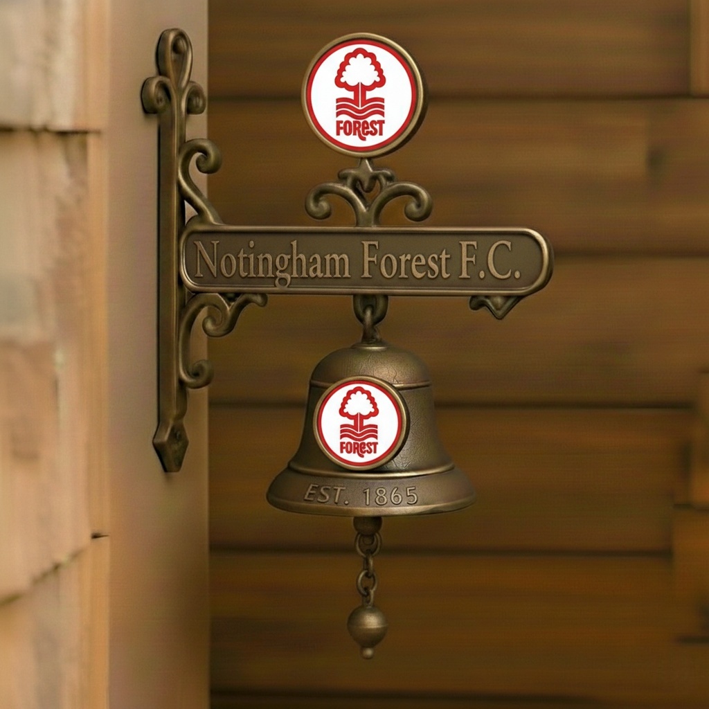 ⚽ Football | Football Club Vintage Wall-Mounted Metal Doorbell