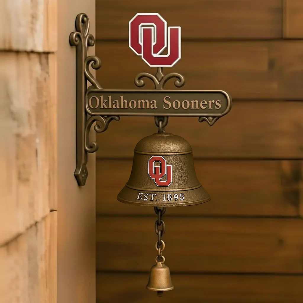🏈 College Football Retro Wall-Mounted Metal Doorbell