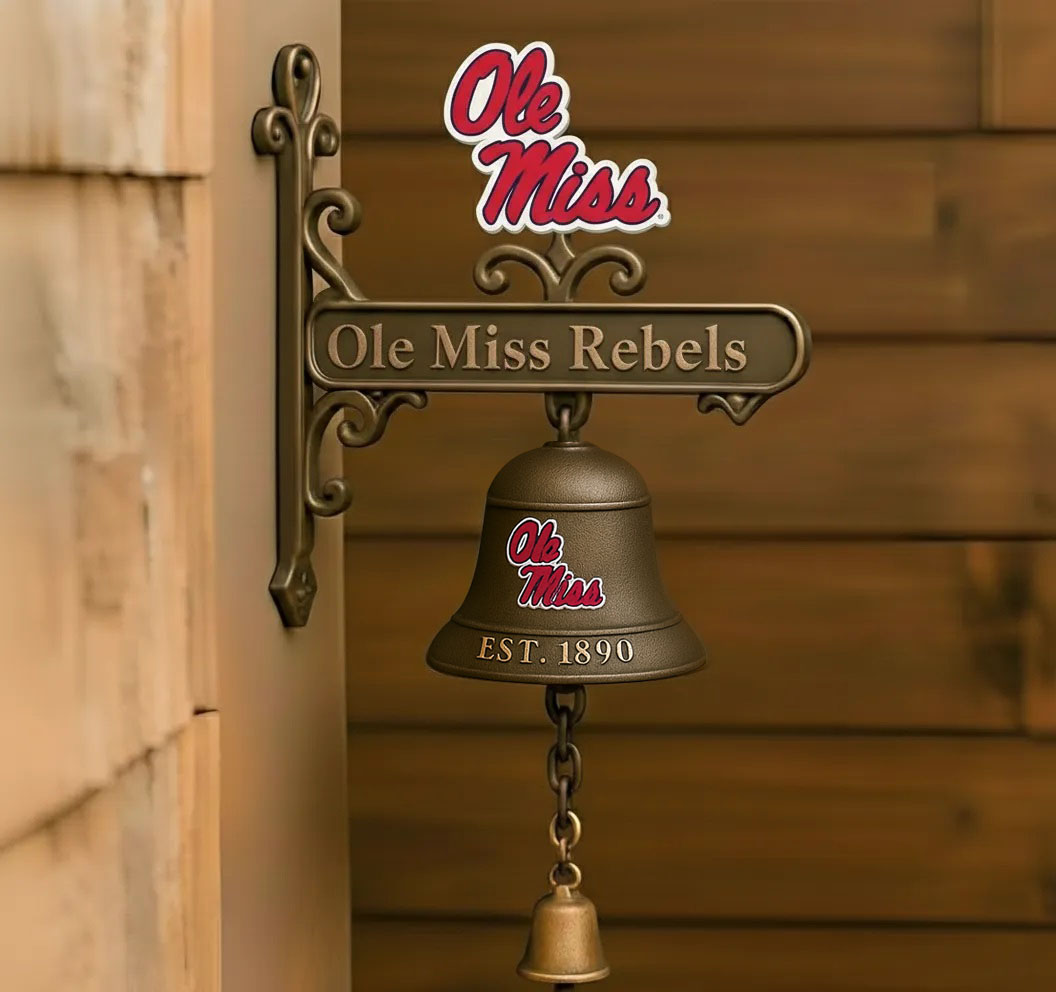 🏈 College Football Retro Wall-Mounted Metal Doorbell