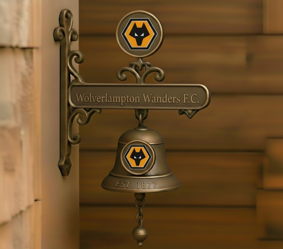 ⚽ Football | Football Club Vintage Wall-Mounted Metal Doorbell